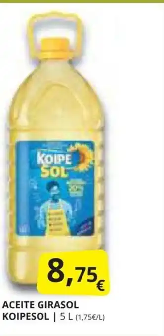 Supermercados MAS ACEITE GIRASOL KOIPESOL | 5 L oferta