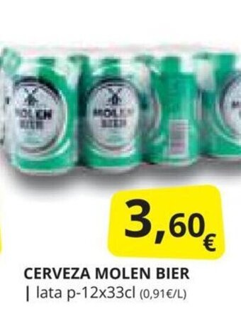 Supermercados MAS CERVEZA MOLEN BIER oferta