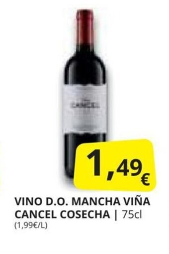 Supermercados MAS VINO D.O. MANCHA VIÑA CANCEL COSECHA/ 75cl oferta