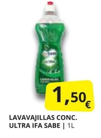 Supermercados MAS LAVAVAJILLAS CONC. ULTRA IFA SABE | 1L oferta