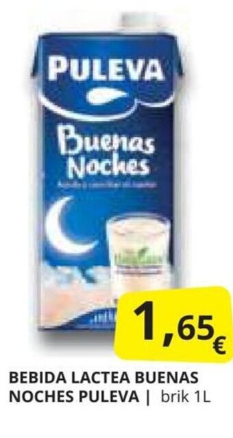 Supermercados MAS BEBIDA LACTEA BUENAS NOCHES PULEVA | brik 1L oferta