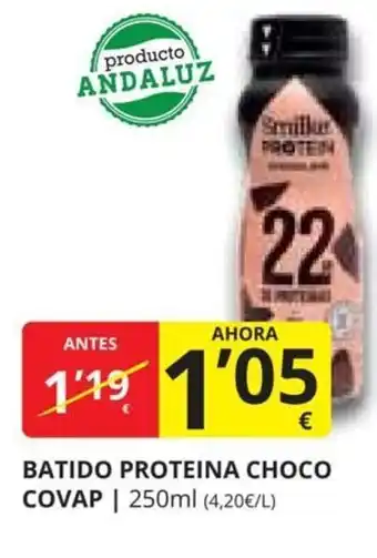 Supermercados MAS BATIDO PROTEINA CHOCO COVAP oferta