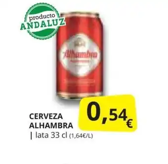 Supermercados MAS CERVEZA ALHAMBRA oferta