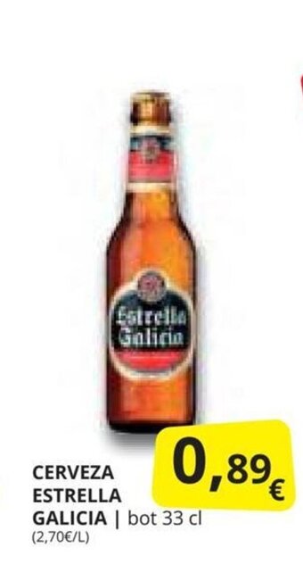 Supermercados MAS CERVEZA ESTRELLA GALICIA oferta