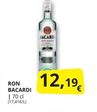 Supermercados MAS RON BACARDI oferta