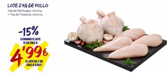 AhorraMas LOTE 2 KG DE POLLO oferta