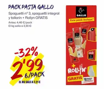 AhorraMas PACK PASTA GALLO oferta