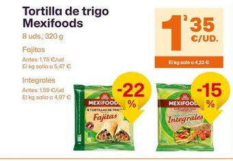 AhorraMas Tortilla de trigo Mexifoods oferta