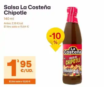 AhorraMas Salsa La Costeña Chipotle oferta