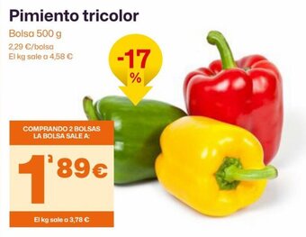AhorraMas Pimiento tricolor oferta