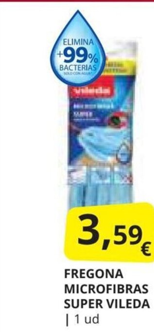 Supermercados MAS FREGONA MICROFIBRAS SUPER VILEDA | 1 ud oferta