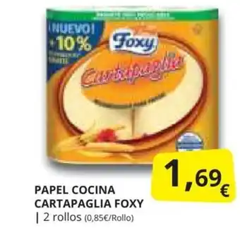 Supermercados MAS PAPEL COCINA CARTAPAGLIA FOXY oferta