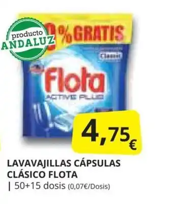 Supermercados MAS LAVAVAJILLAS CÁPSULAS CLÁSICO FLOTA oferta