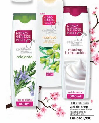 Hiper Usera HIDRO GENESSE Gel de baño oferta