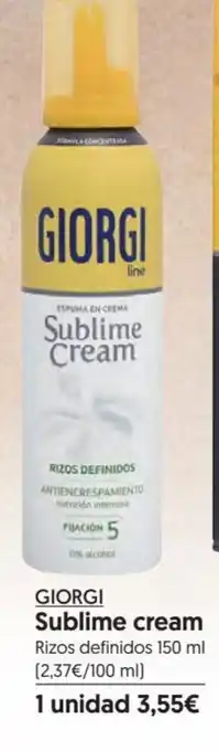 Hiper Usera GIORGI Sublime cream oferta