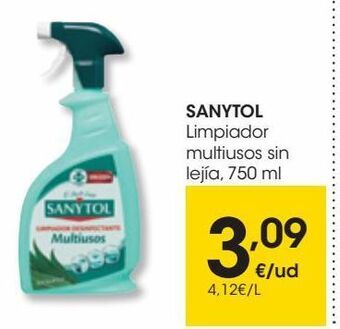 Eroski Sanytol limpiador multiusos sin lejía 750 ml oferta