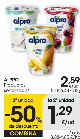 Eroski Alpro soja de coco oferta