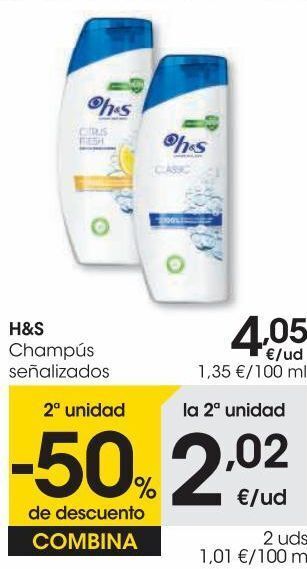 Eroski H&s champu citrus oferta