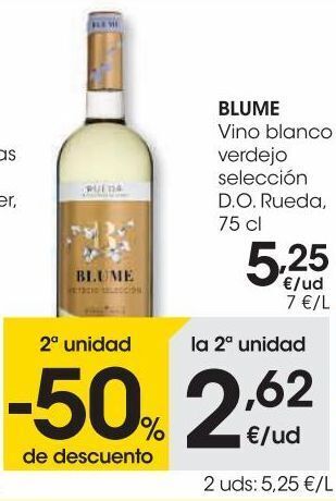 Eroski Blume vino blanco verdejo selección d.o. rueda oferta