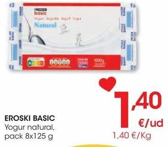 Eroski Eroski basic yogur natural oferta