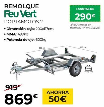 Feu Vert Remolque feuvert oferta