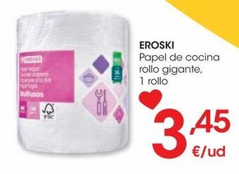 Eroski Eroski papel de cocina rollo gigante oferta