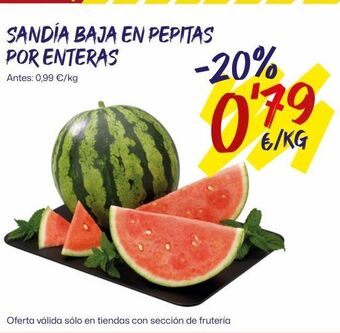 AhorraMas Sandia baja en pepitas oferta