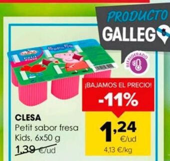Autoservicios Familia Yogur infantil clesa oferta