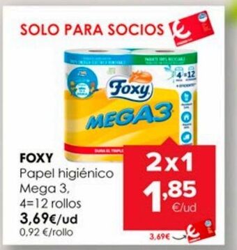 Autoservicios Familia Papel higiénico foxy oferta