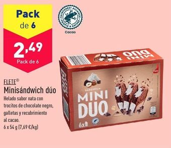 ALDI Helado sandwich flete oferta