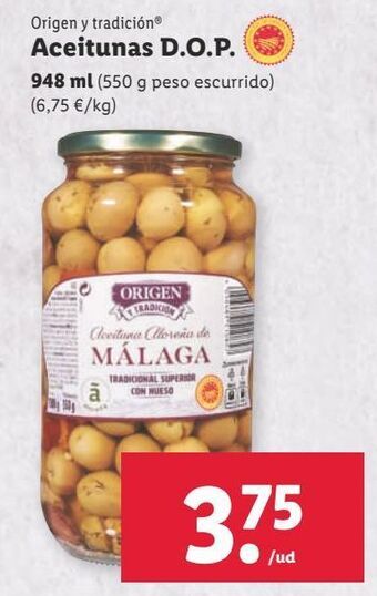 Lidl Aceitunas oferta