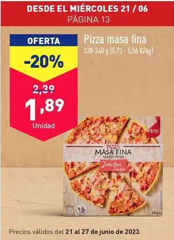 ALDI Pizza oferta