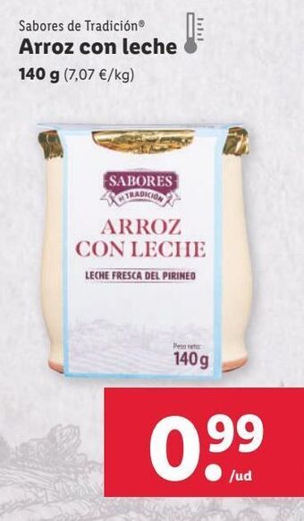 Lidl Arroz con leche oferta