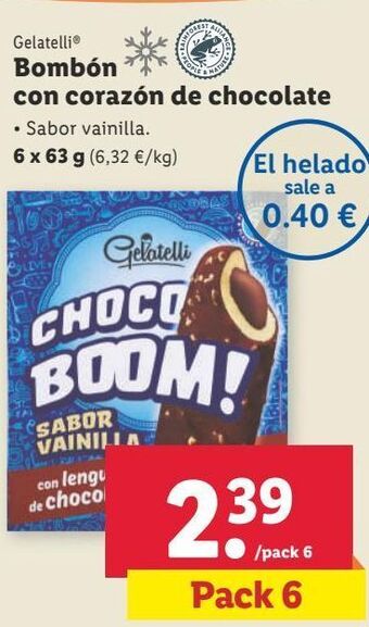 Lidl Helados gelatelli oferta