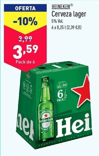 ALDI Cerveza heineken oferta