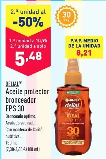 ALDI Aceite solar delial oferta
