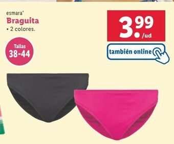 Lidl Braguitas esmara oferta