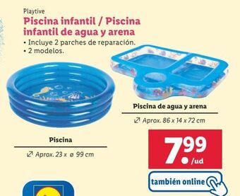 Lidl Piscina infantil playtive oferta