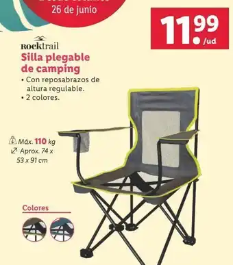 Lidl Silla plegable rocktrail oferta