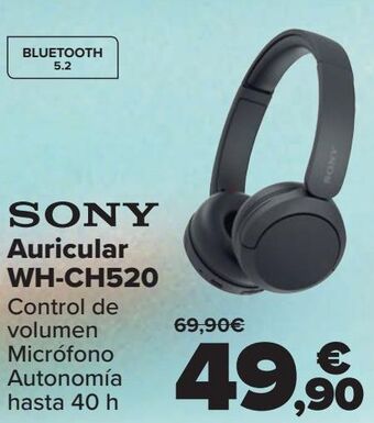 Carrefour Sony auriculares wh-ch520 oferta