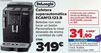 Carrefour Dëlonghi cafetera superautomática ecam13.123.b oferta