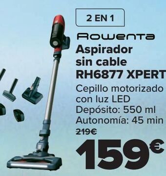 Carrefour Rowenta aspirador sin cable rh6877 xpert oferta