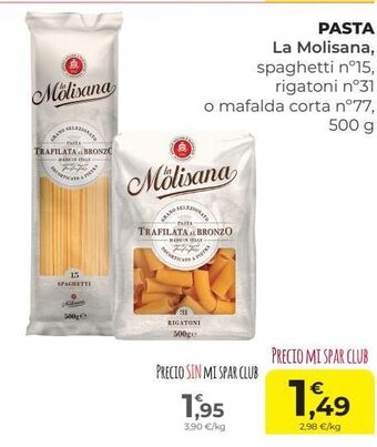 SPAR Gran Canaria Pasta la molisana oferta