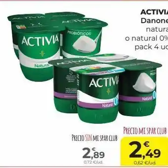 SPAR Gran Canaria Yogur natural activia oferta