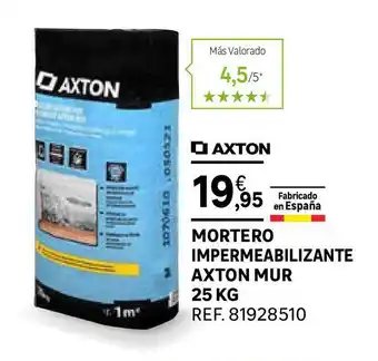 Leroy Merlin Mortero Impermeabilizante Axton Mur 25 Kg oferta