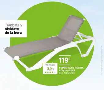 Leroy Merlin Tumbona De Resina Acqua Arena oferta