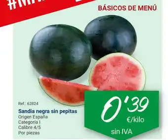 Makro Sandia Negra Sin Pepitas oferta