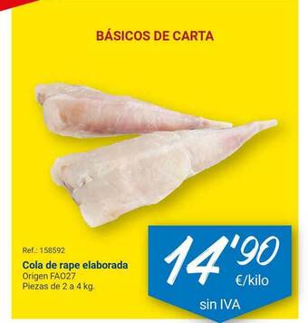 Makro Cola De Rape Elaborada oferta