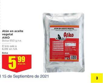 Makro Atún En Aceite Vegetal Aiko oferta
