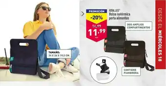 ALDI Royal Life Bolsa Isotérmica Porta Alimentos oferta